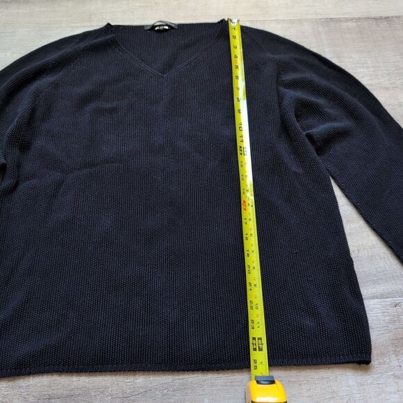 Les Copains Balck Long Sleeve Sweater Size 50 EUC - Picture 4 of 6